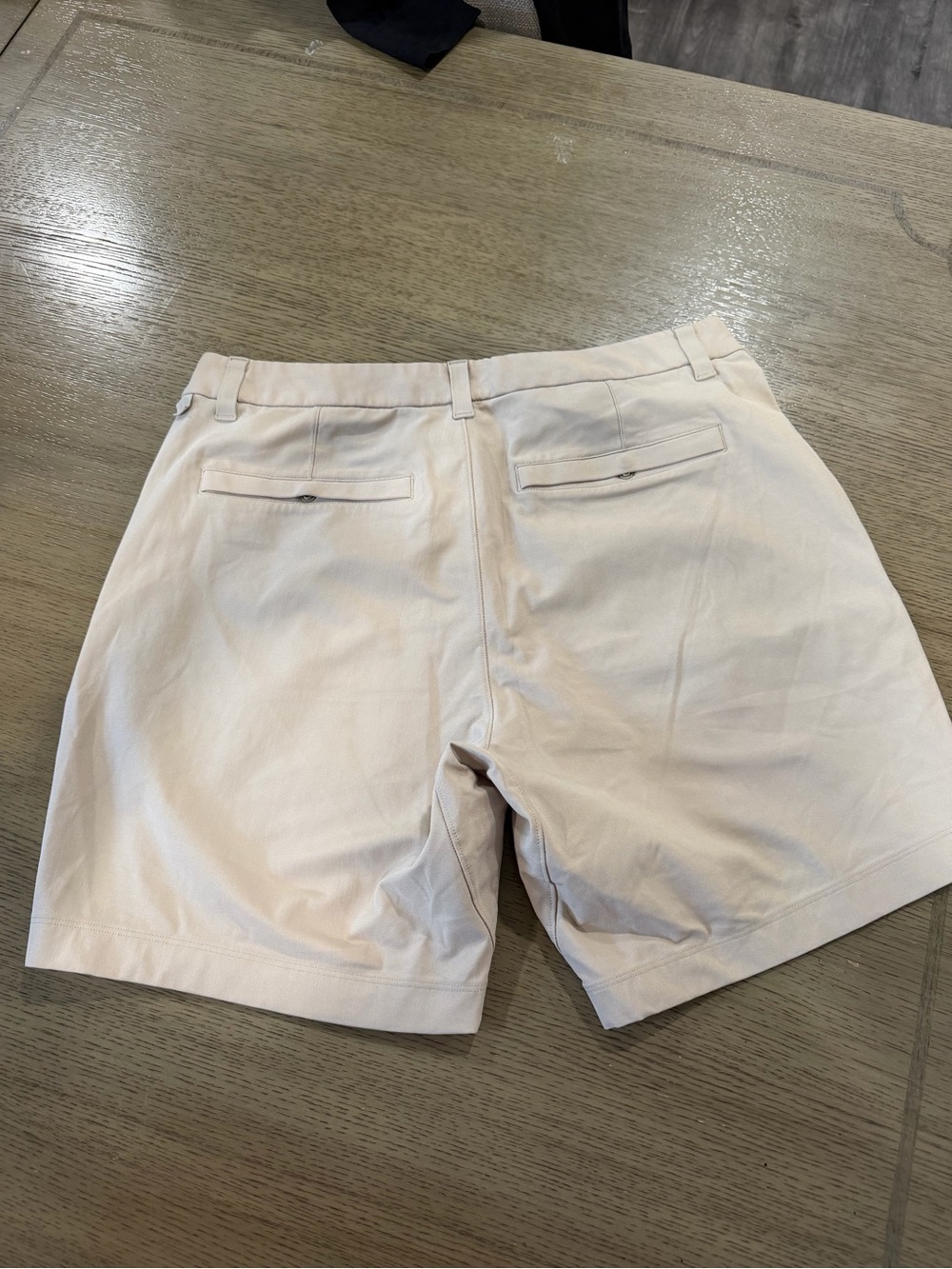 lululemon athletica Men's Flat-Front Shorts in Light Cream